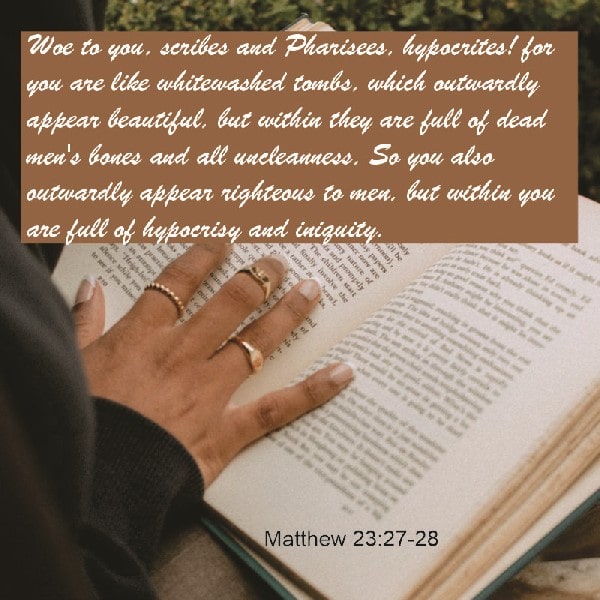 Matthew 23:27-28