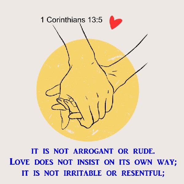 1 Corinthians 13:5