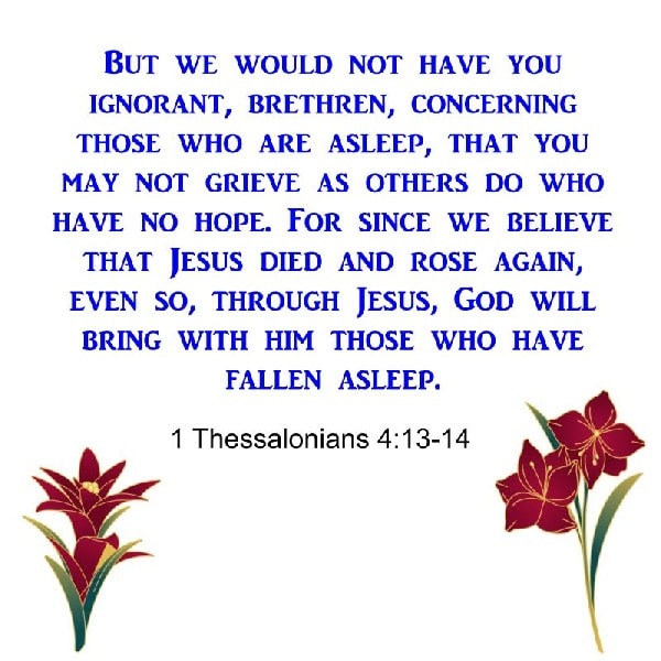 1 Thessalonians 4:13-14