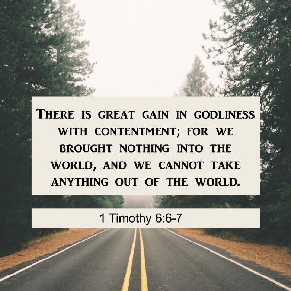 1 Timothy 6:6-7