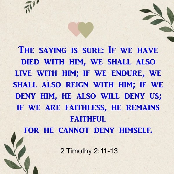 2 Timothy 2:11-13