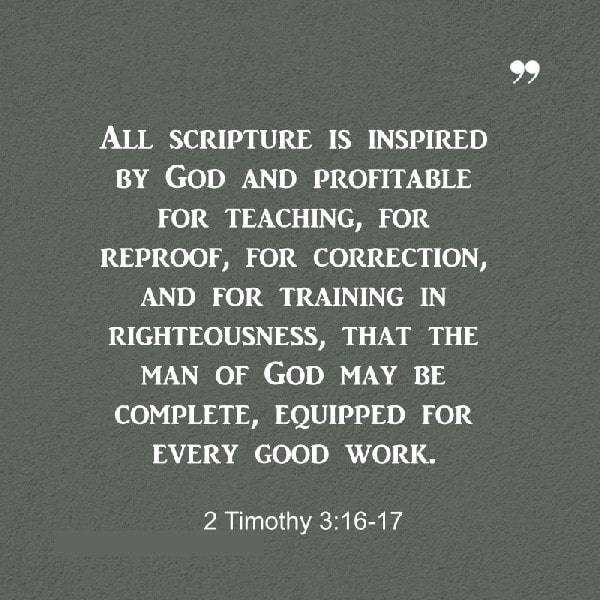 2 Timothy 3:16-17