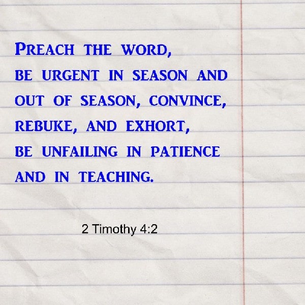 2 Timothy 4:2