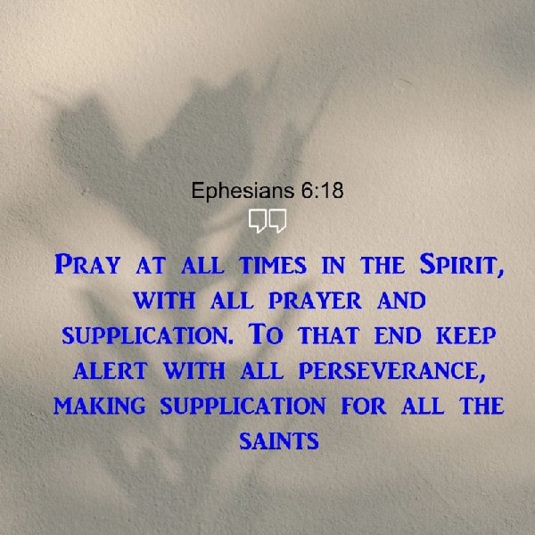 Ephesians 6:18